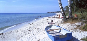 Es gibt viele schöne Strände auf Bornholm