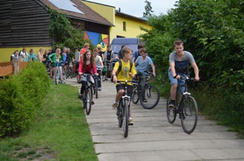 Start Fahrradtour in Brückentin