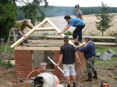 Schweinehaus ist fertig